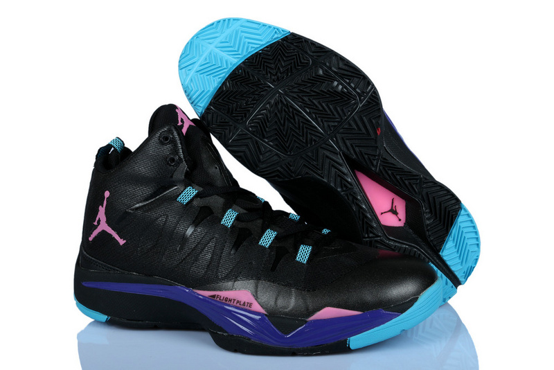 Nike Jordan Griffin Supper Fly 2 Black Pink Blue Basketball Shoes