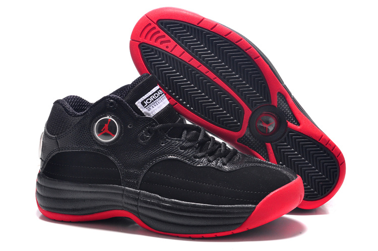 Air Jordan Jumpman Tai Ji Black Red Shoes