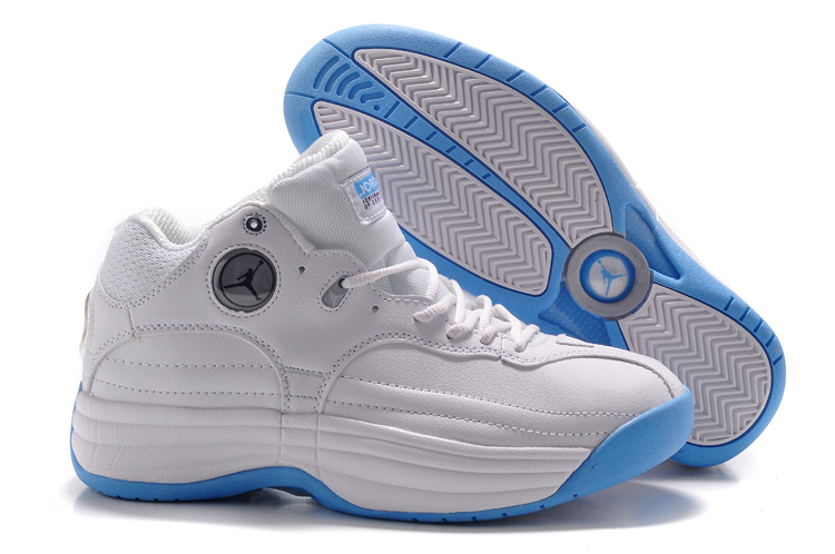 Air Jordan Jumpman Tai Ji White Blue Shoes - Click Image to Close