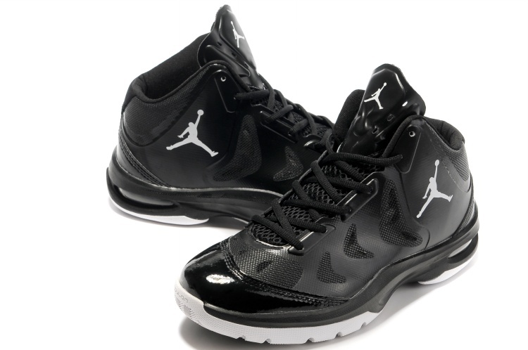 Nike Jordan Play In These Black White Basketball Shoes - Click Image to Close