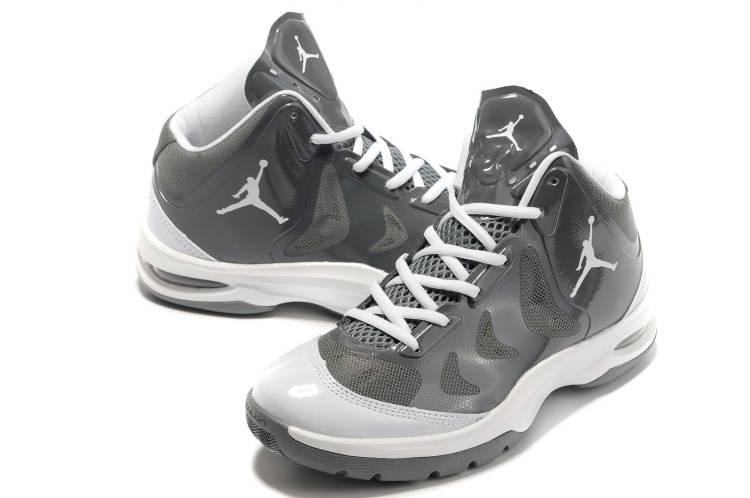 Nike Jordan Play In These Grey White Basketball Shoes - Click Image to Close