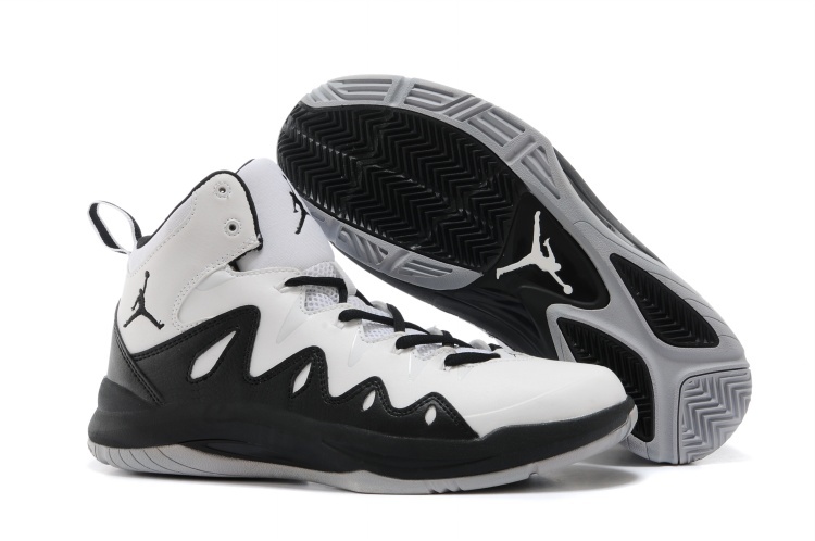 Nike Jordan Prime Mania X White Black Basketball Shoes