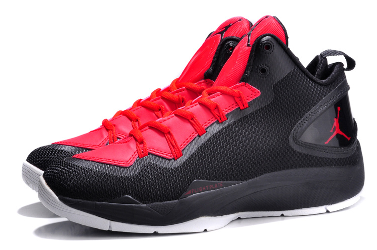 Nike Jordan Super Fly 2 PO Black Red White Basketball Shoes