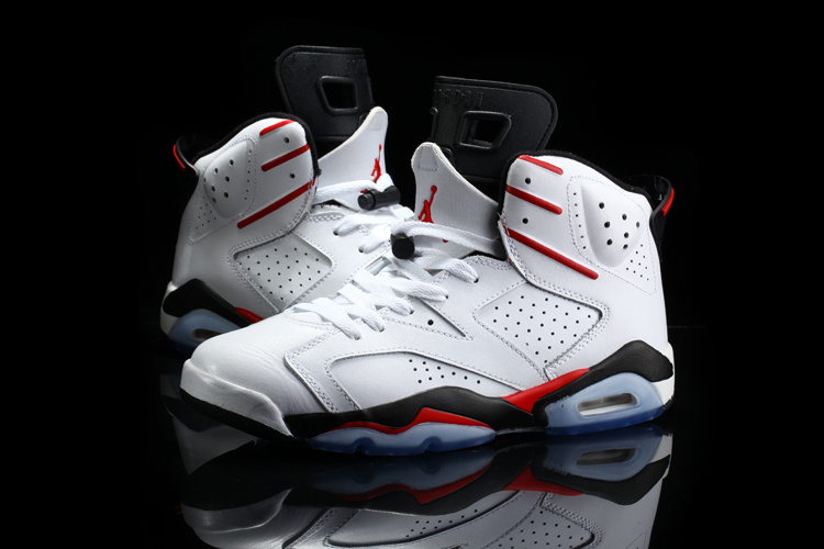 Cheap Real 2015 Jordan 6 Retro White Red Black - Click Image to Close