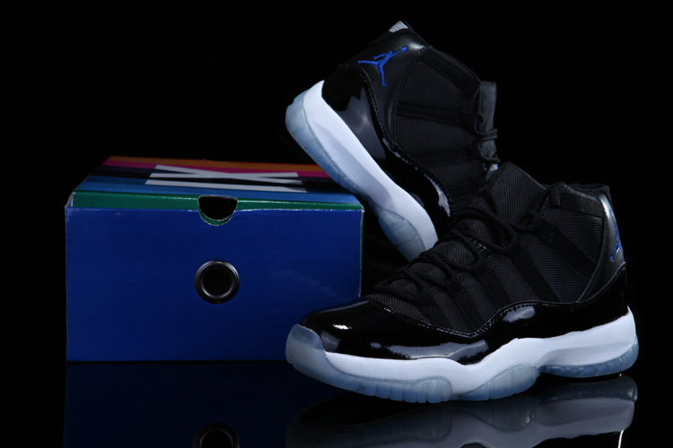 Air Jordan 11 Concord Black White Shoes with Rainbow Package - Click Image to Close