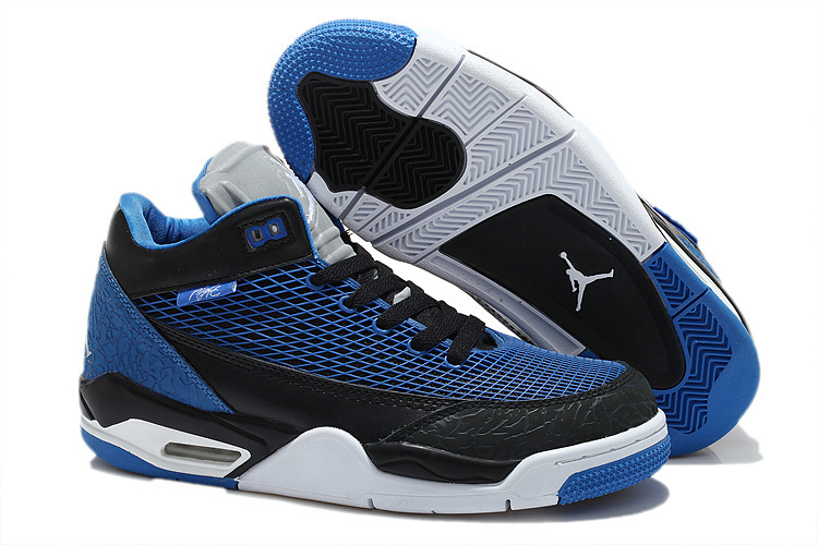 2015 Air Jordan Flight Club 80S Dark Blue Black Shoes