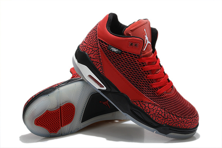 2015 Air Jordan Flight Club 80S Red Black Shoes
