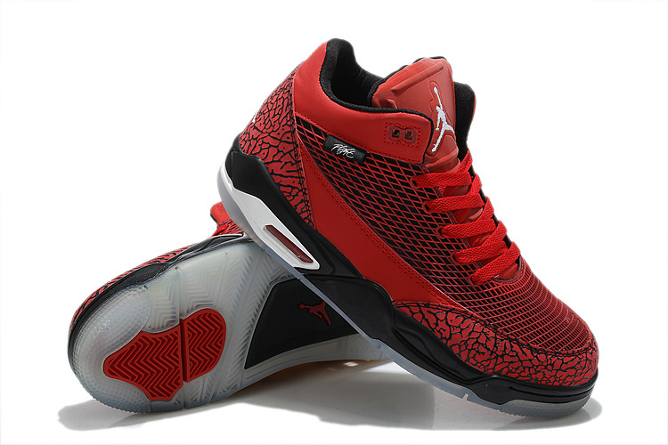 2015 Air Jordan Flight Club 80S Red Black Shoes - Click Image to Close