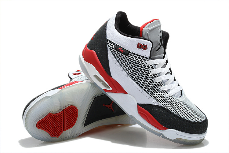 2015 Air Jordan Flight Club 80S White Grey Black Red Shoes - Click Image to Close