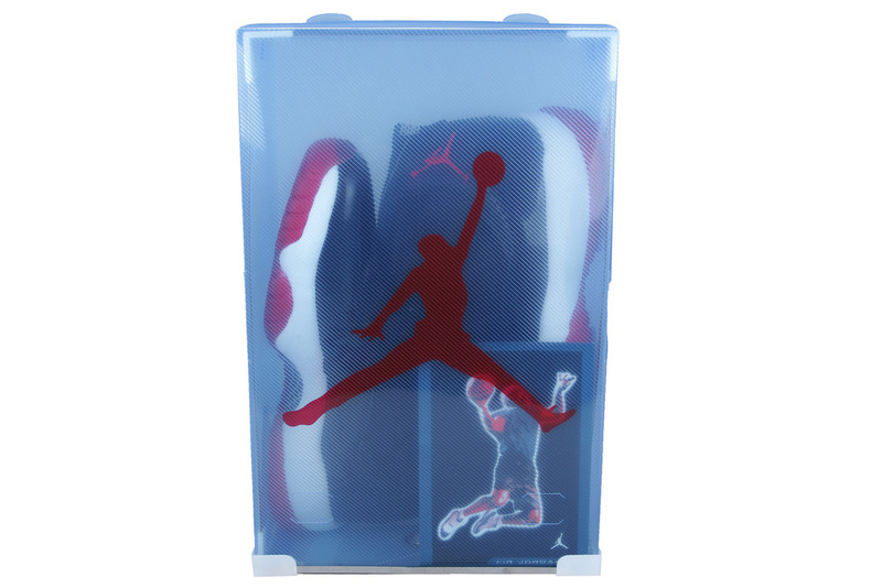 2013 Jordan 11 Retro Black Red White Crystal Transparent Package