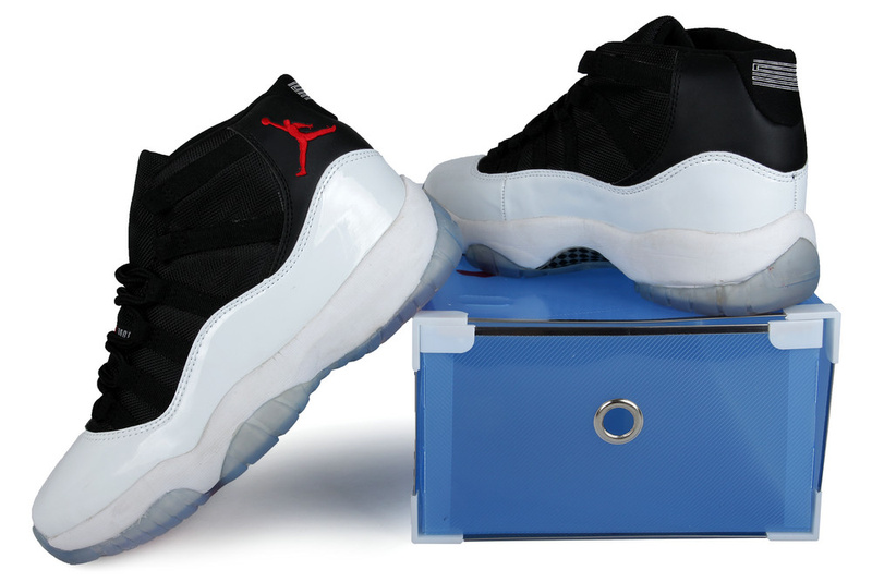 2013 Jordan 11 Retro Black White Crystal Transparent Package - Click Image to Close