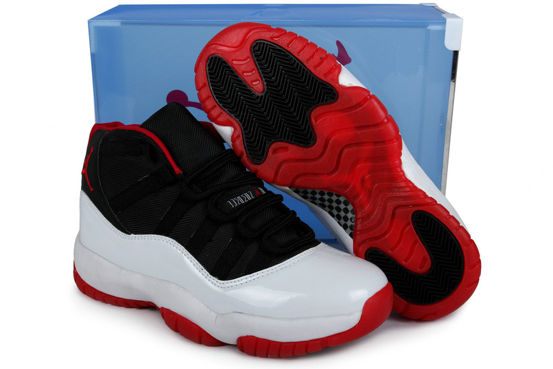 2013 Jordan 11 Retro Black White Red Crystal Transparent Package