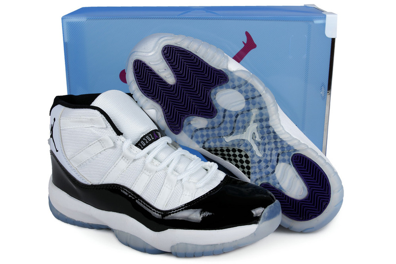 2013 Jordan 11 Retro White Black Crystal Transparent Package