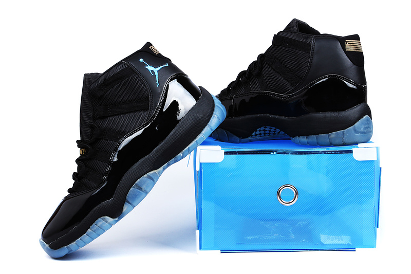 Superman Air Jordan 11 Edition All Black Shoes - Click Image to Close