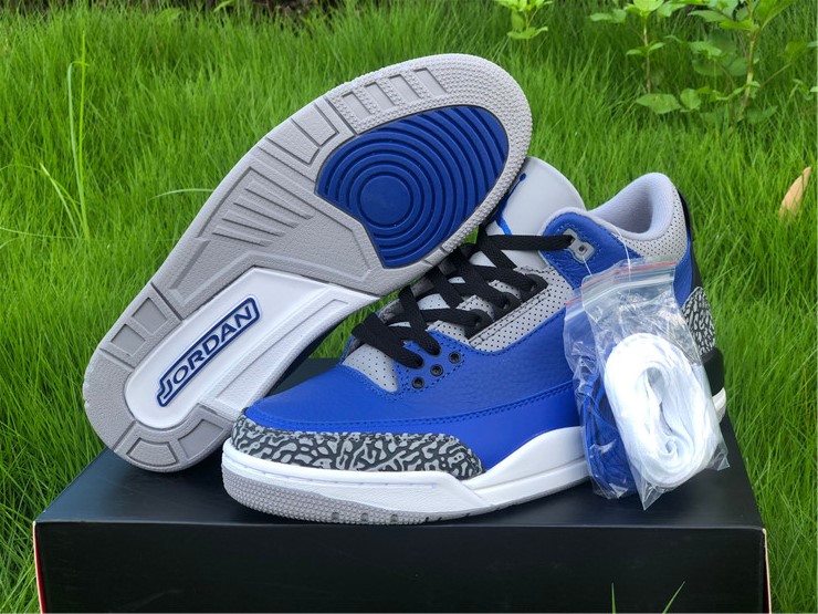 jordan 3 iii varsity royal blue cement shoes
