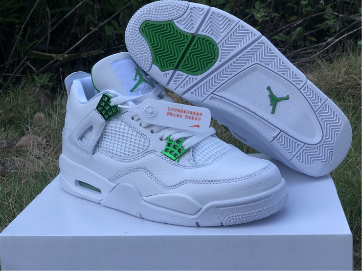 jordan 4 retro metallic pine green shoes