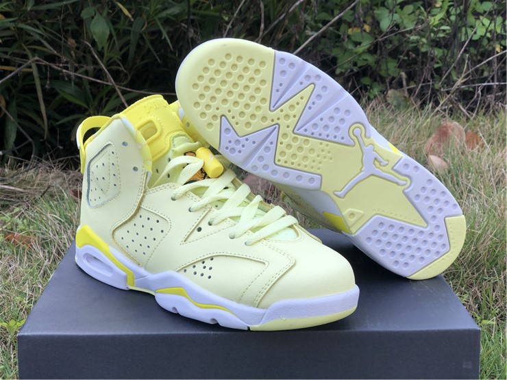 jordan 6 gs floral citron tint dynamic yellow shoes