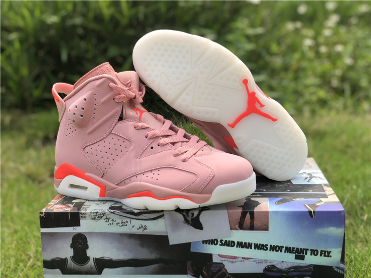 jordan 6 millennial pink rust pink bright crimson shoes - Click Image to Close