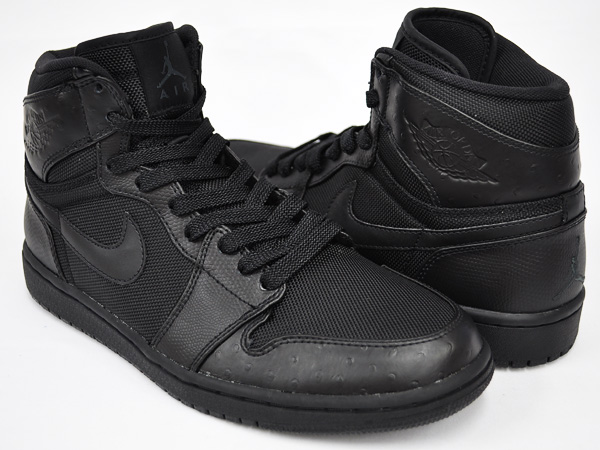 Retro Jordan 1 High Black Black Anthracite Shoes