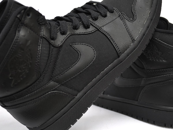 Retro Jordan 1 High Black Black Anthracite Shoes