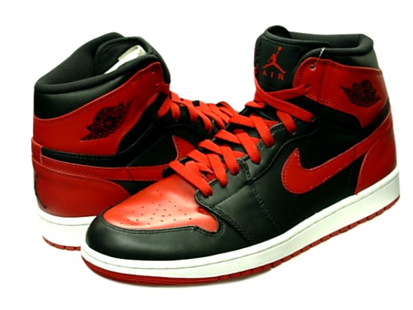 Retro Jordan 1 High DMP Bulls vs Celtics 60 Pack Black Varsity Red Sho