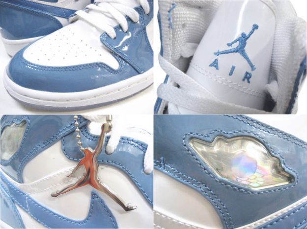 Retro Jordan 1 Carolina White University Blue Shoes