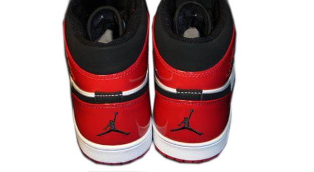 Retro Jordan 1 White Black Red Shoes - Click Image to Close