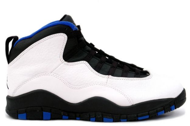 cheap jordan 10 new york knicks white black royal blue orange flam