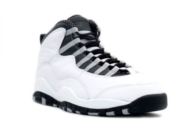 cheap jordan 10 steels white black light steel grey shoes