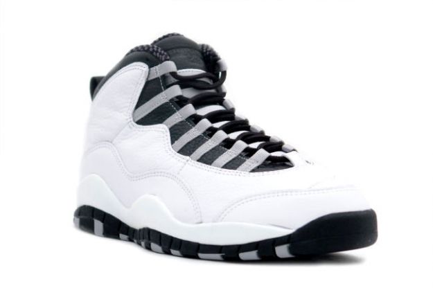 cheap jordan 10 steels white black light steel grey shoes - Click Image to Close