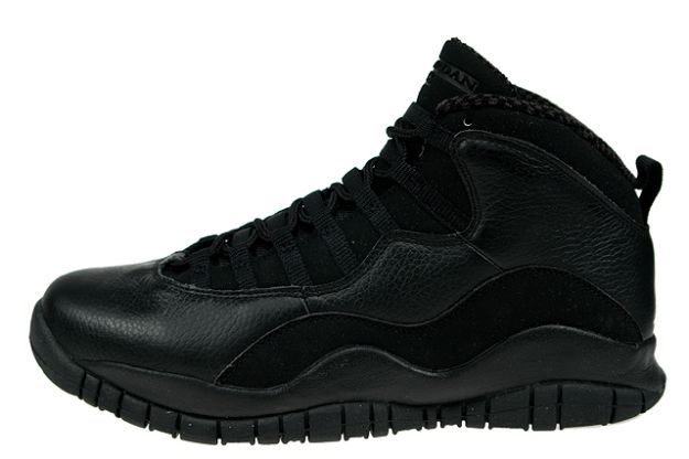 cheap jordan retro 10 all black shoes