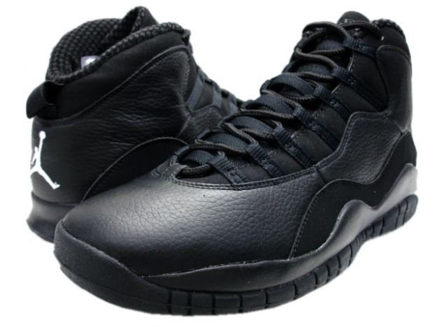cheap jordan retro 10 all black shoes
