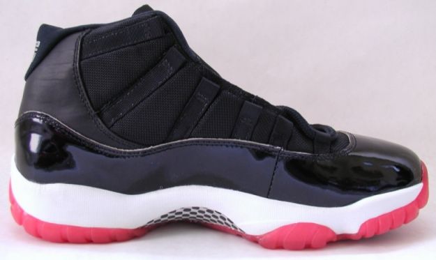 original jordan 11 black true red white shoes shoes - Click Image to Close