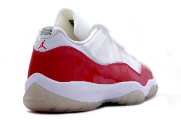 original jordan 11 low white varsity red shoes