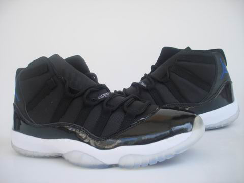 original jordan 11 space jams black white shoes - Click Image to Close