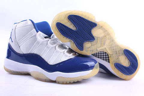 original jordan 11 white blue shoes