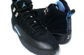 original jordan 12 black white university blue shoes - Click Image to Close