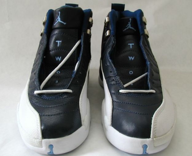 original jordan retro 12 obsidian obsidian white french blue shoes