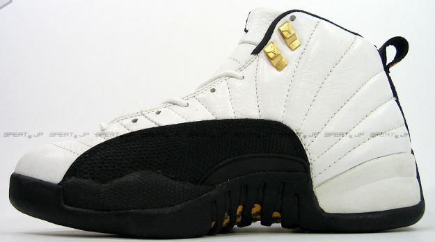 original jordan retro 12 taxi white black gold shoes