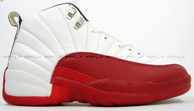 original jordan retro 12 white varsity red shoes - Click Image to Close