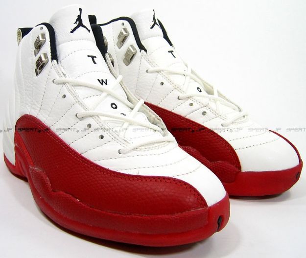 original jordan retro 12 white varsity red shoes
