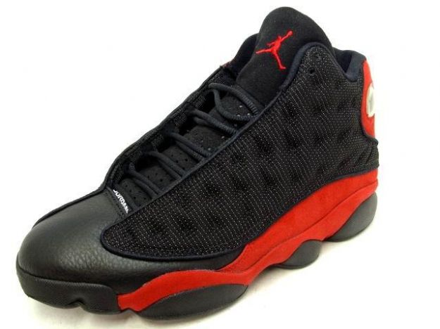 discount authentic air jordan 13 black varsity red shoes