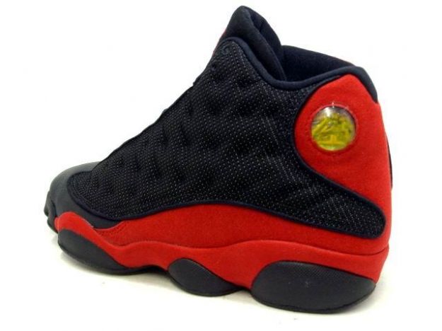 discount authentic air jordan 13 black varsity red shoes