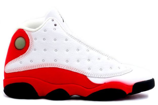 discount authentic air jordan 13 white black true red pearl shoes