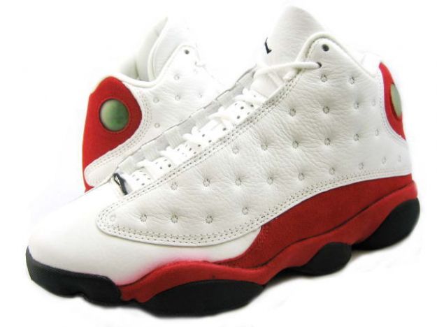 discount authentic air jordan 13 white black true red pearl shoes - Click Image to Close