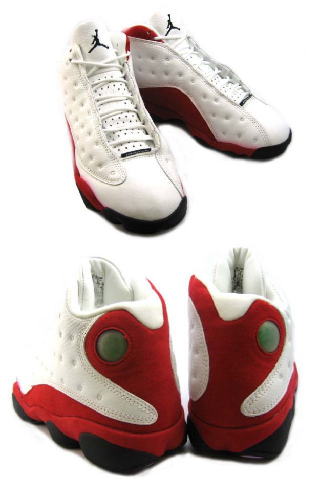 discount authentic air jordan 13 white black true red pearl shoes - Click Image to Close