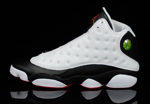 discount authentic air jordan 13 white black true red - Click Image to Close