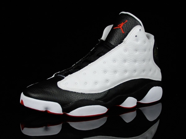 discount authentic air jordan 13 white black true red - Click Image to Close