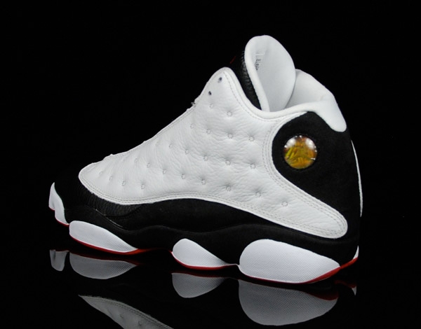 discount authentic air jordan 13 white black true red - Click Image to Close