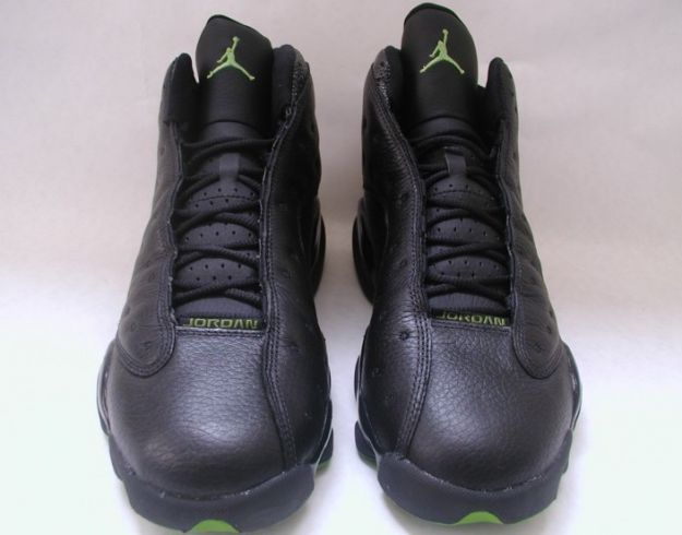 discount authentic air jordan 13 altitudes black altitude green shoes